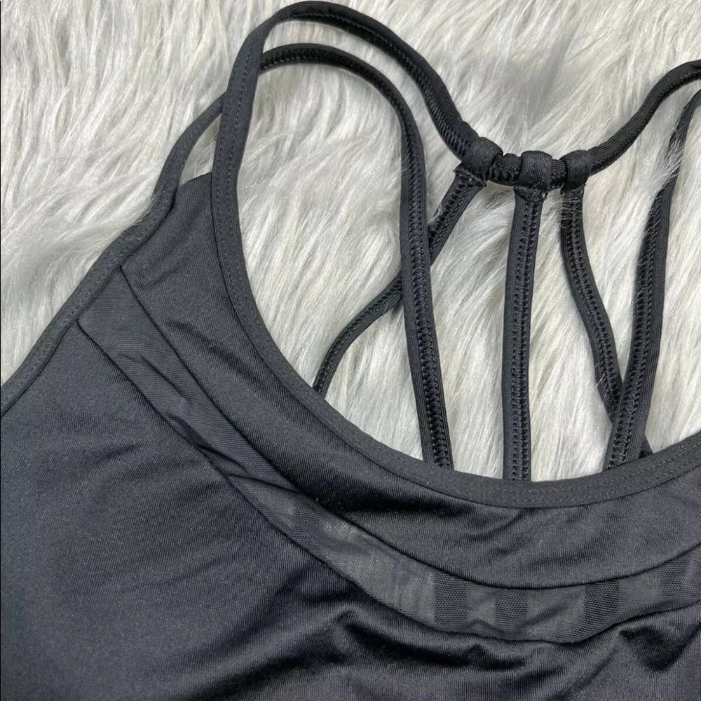 Victorias Secret Sport Black Strappy Sports Bra Size Small